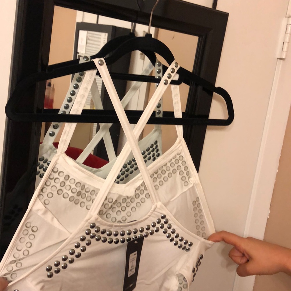 White beaded body suit - Picture 2 of 4